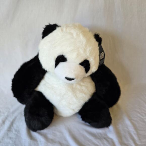 Hugs Baby Plush Toy Panda Bear Black White 15.75" x 15.75" x 13" NWT - Picture 9 of 16